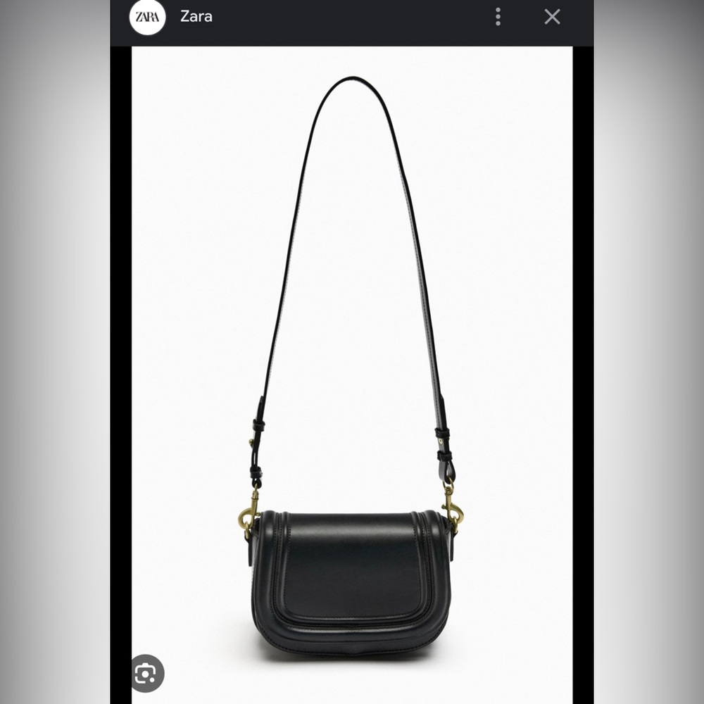 ZARA CROSSBODY BLACK BAG